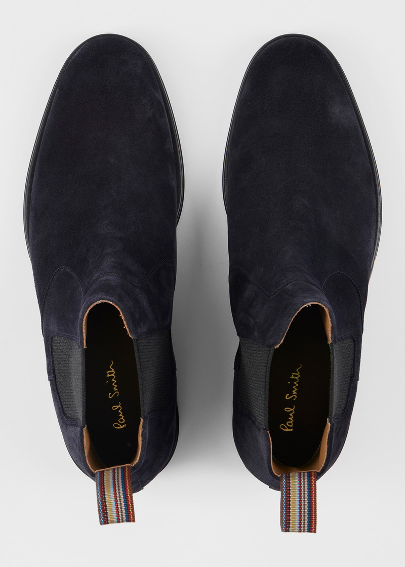 Navy Suede 'Lawson' Boots 5