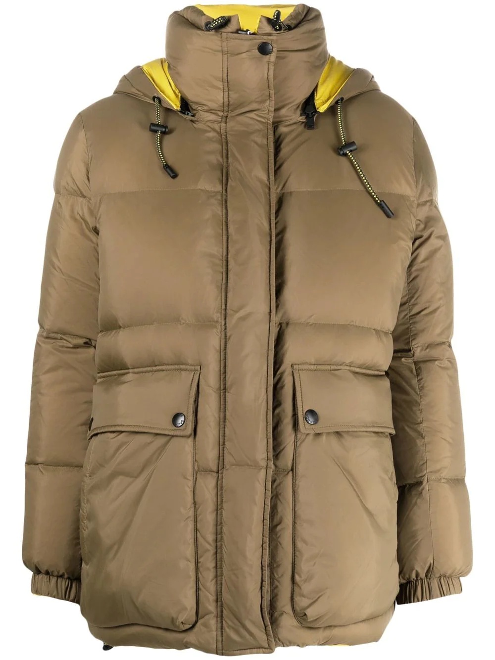 two-tone reversible down jacket - 1