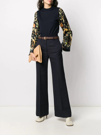 Lanvin floral printed sleeves jumper outlook