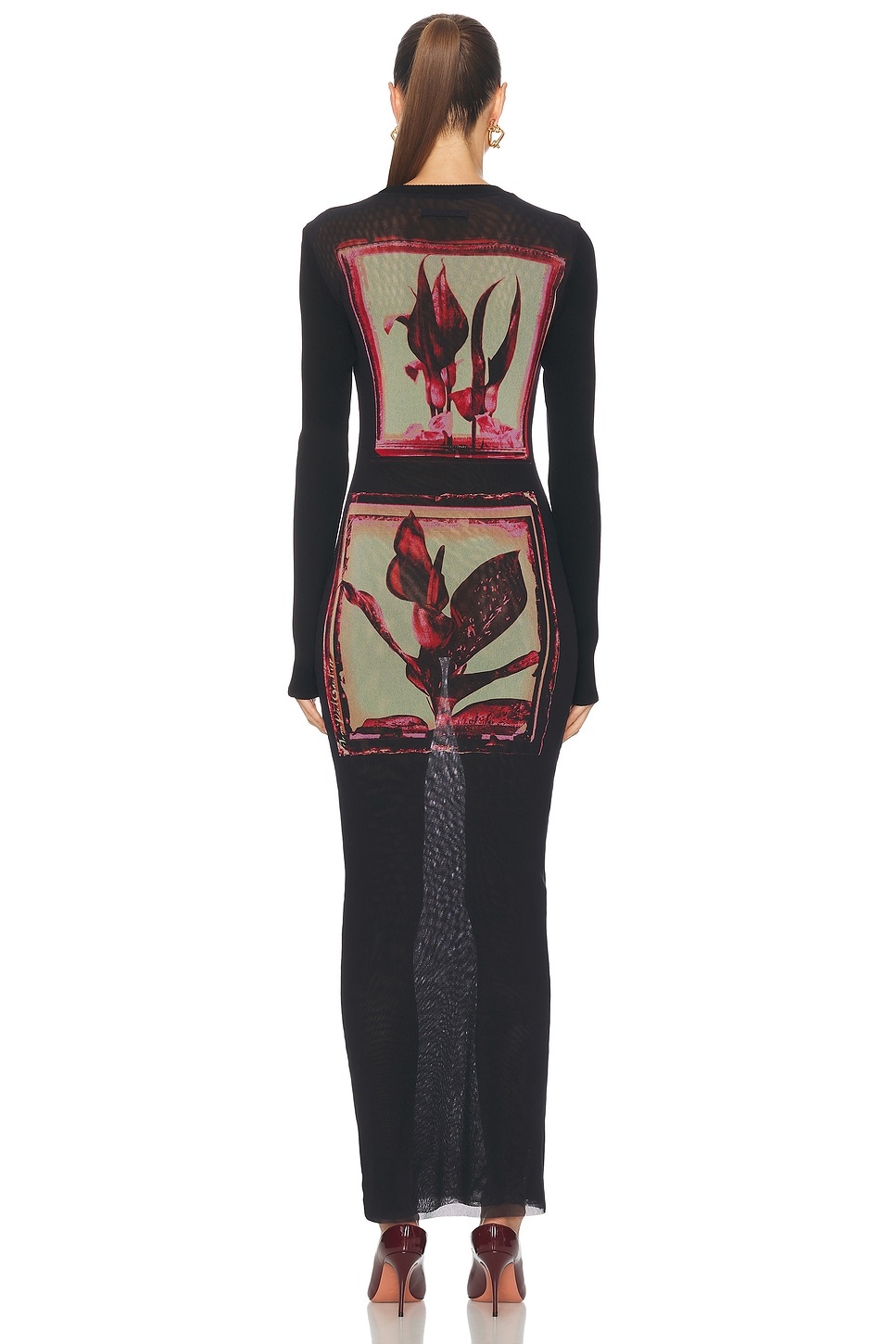 Flowers Cadres Long Dress - 3