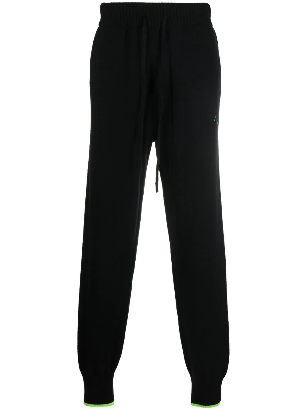 tapered-leg cashmere-wool joggers - 1