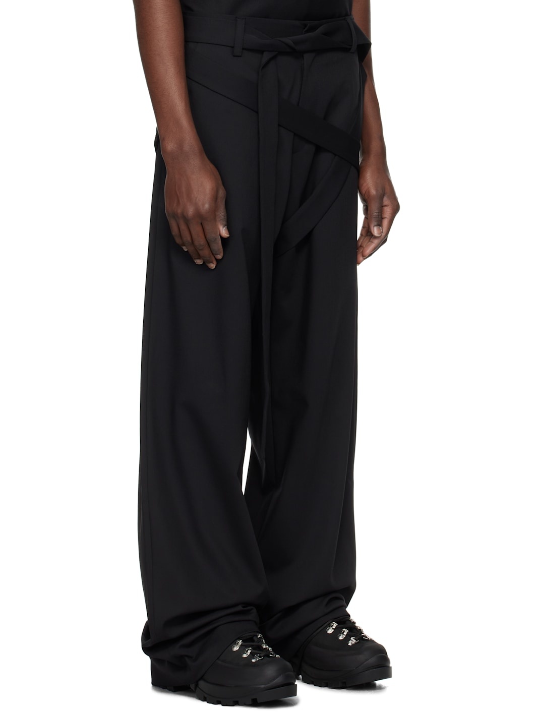 Black Aegis Tailored Trousers - 2