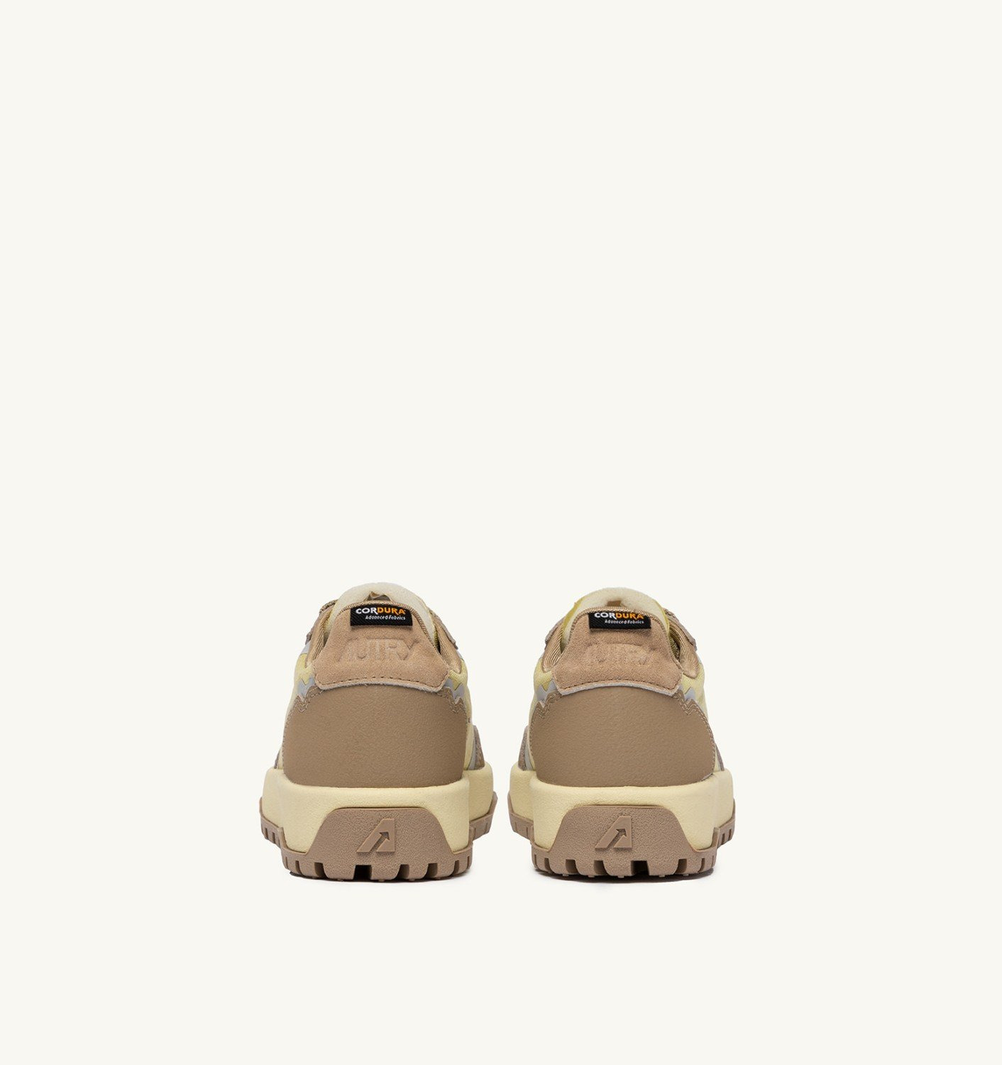 WILDPACE LOW SNEAKERS IN RIPSTOP NYLON AND LEATHER COLOR LEMON GRASS AND INCENSE - 4