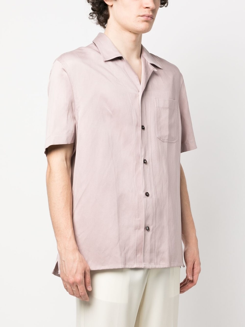 short-sleeved button-up shirt - 3