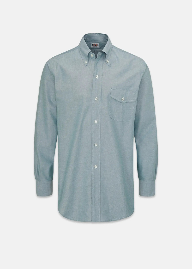 Men's Jakes Shirts Oxford Shirt Pale Green 1