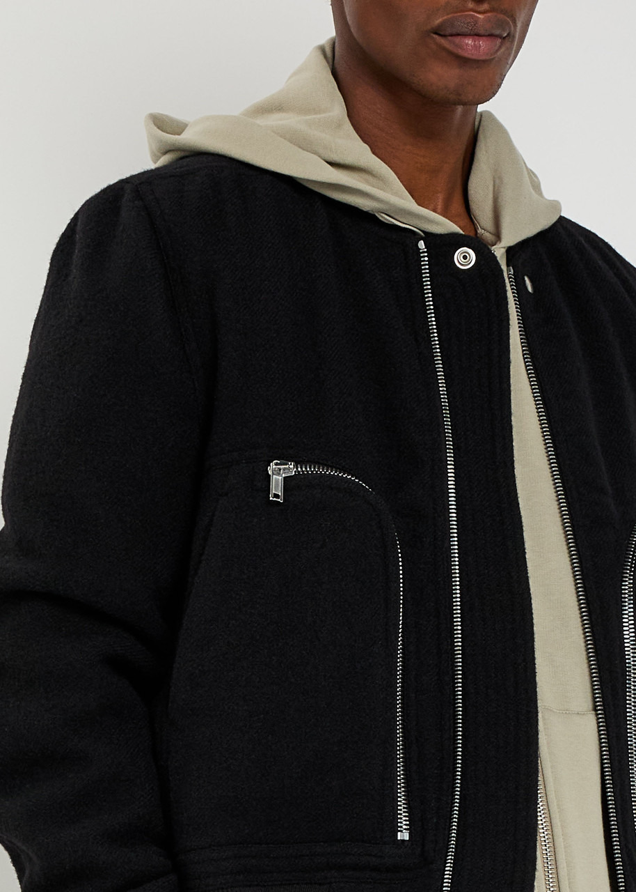 Rick Owens Bauhaus Flight Wool Bomber Jacket - 5