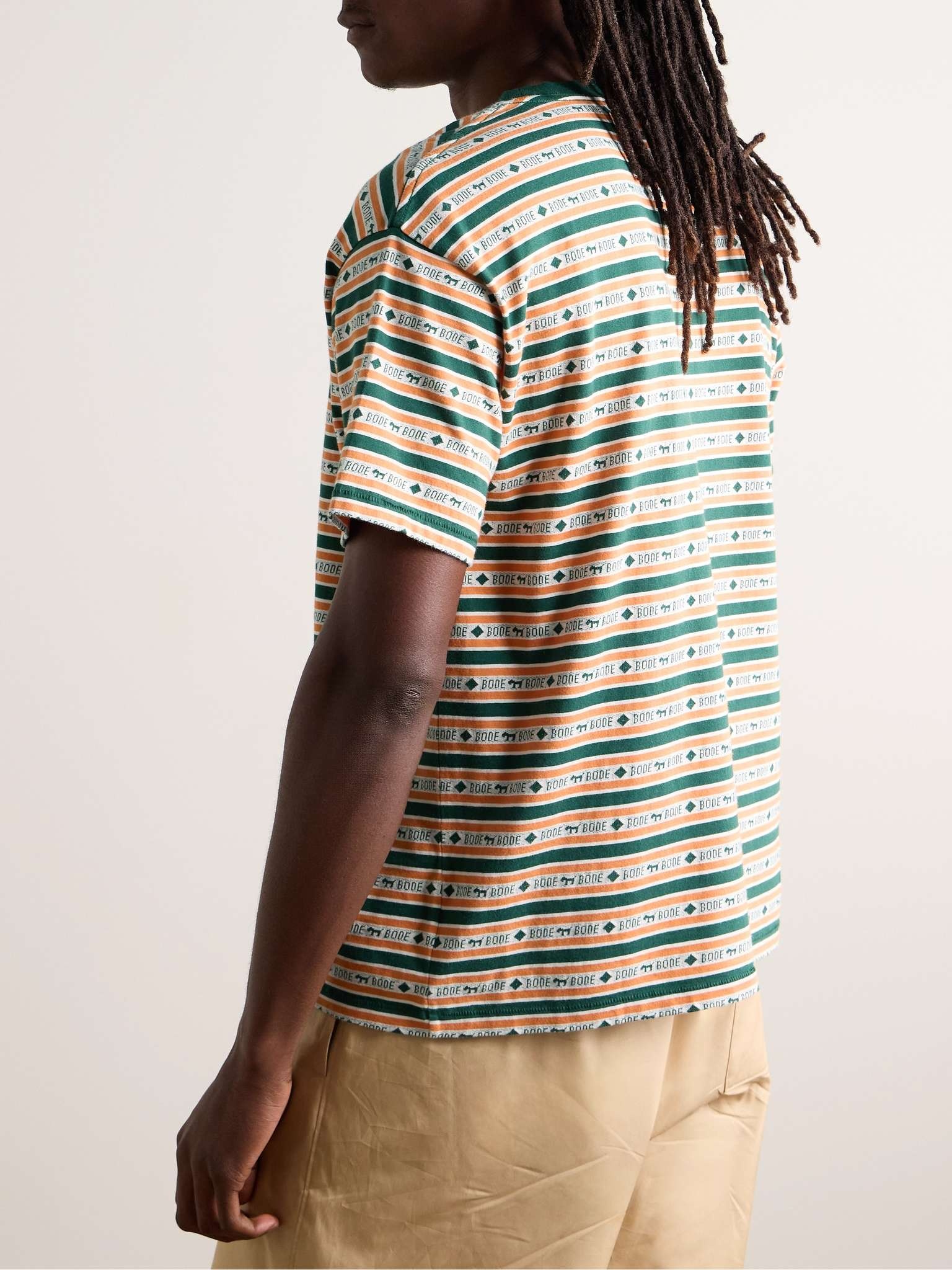 Scottie Striped Cotton-Jacquard T-Shirt - 3