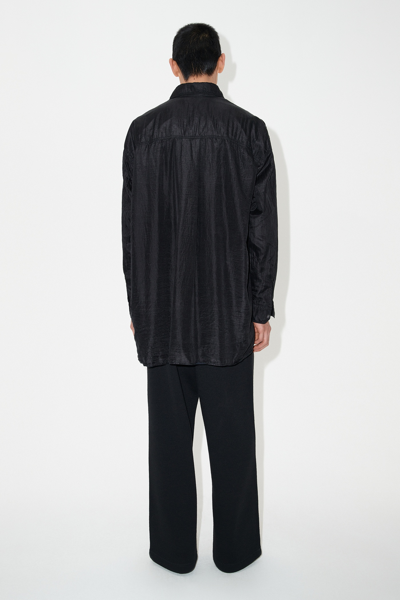 Darling Shirt Black Cotton Silk - 6