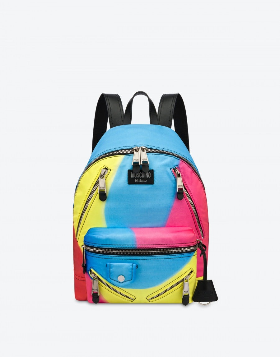 PROJECTION PRINT NYLON BACKPACK - 1