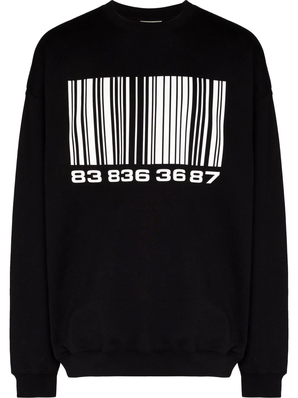 barcode-print sweatshirt - 1