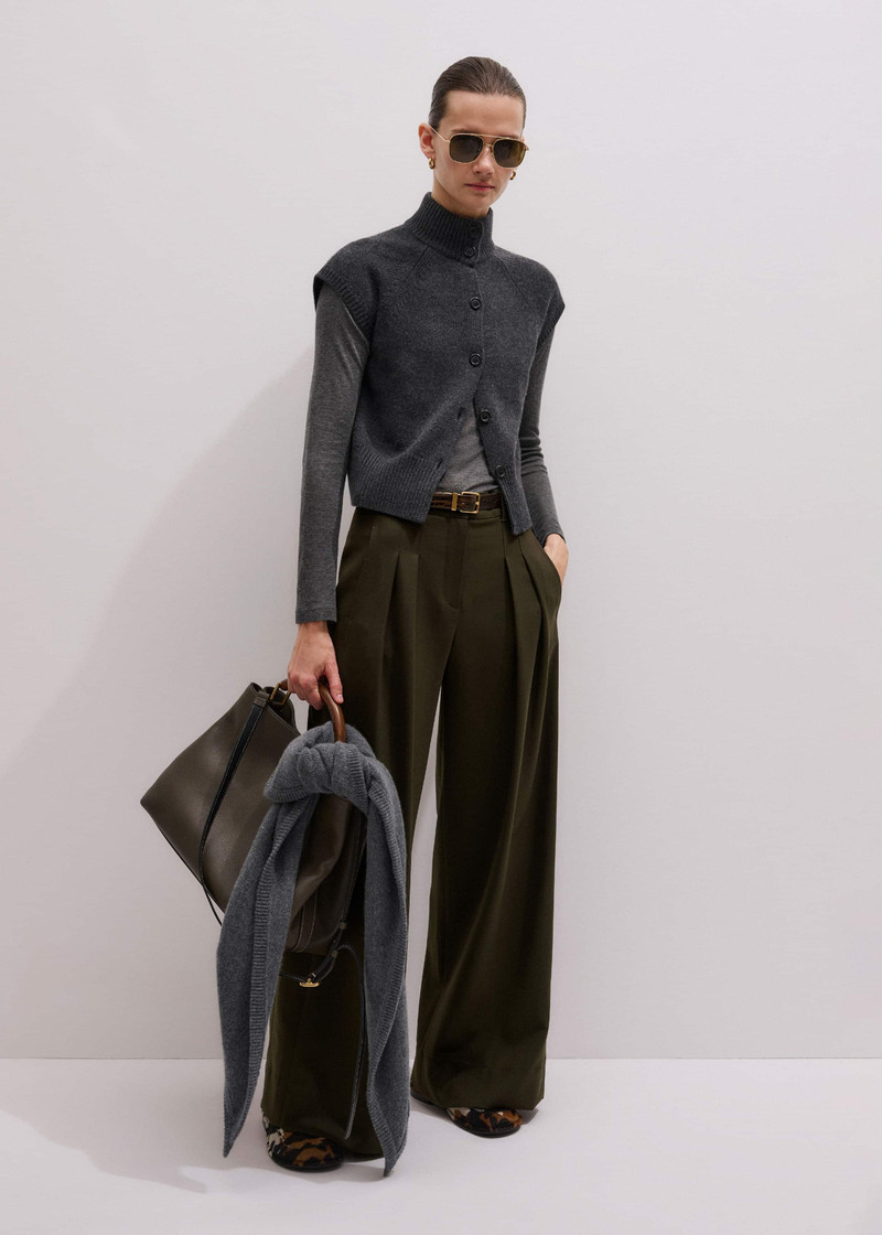 High Neck Relaxed Vest 4