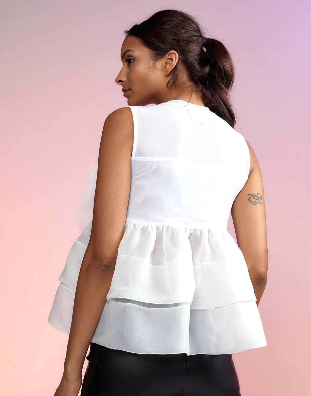 Chloe Organza Flower Top - 6