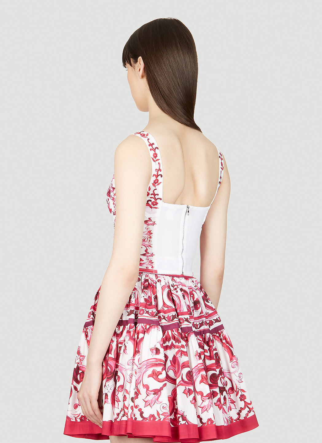 Dolce & Gabbana Women Majolica Print Bustier Top - 4