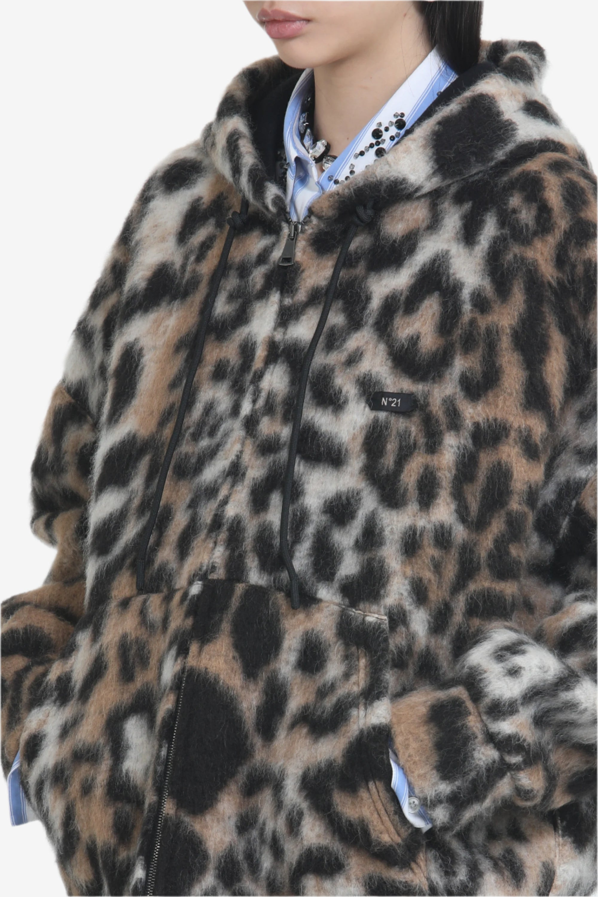 LEOPARD HOODED JACKET - 5