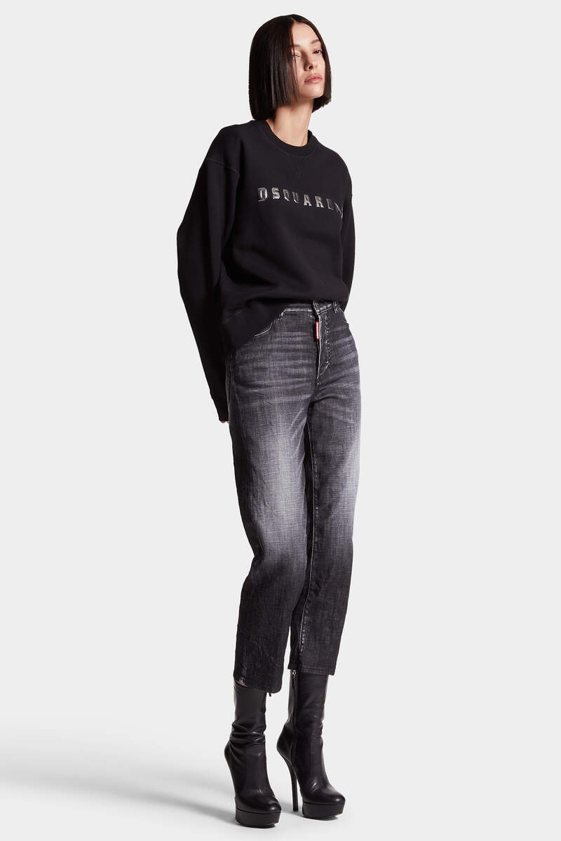 BLACK BRUSHED STEEL WASH BOSTON JEANS - 6