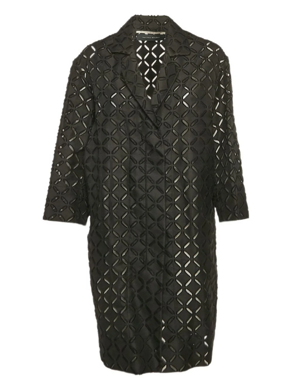 eyelet pattern coat - 1