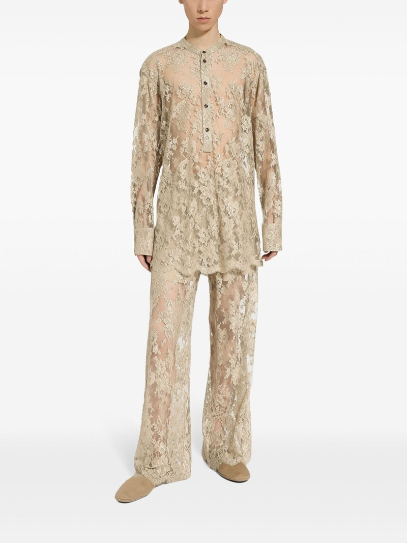 Sartoriale wide-leg lace trousers 3
