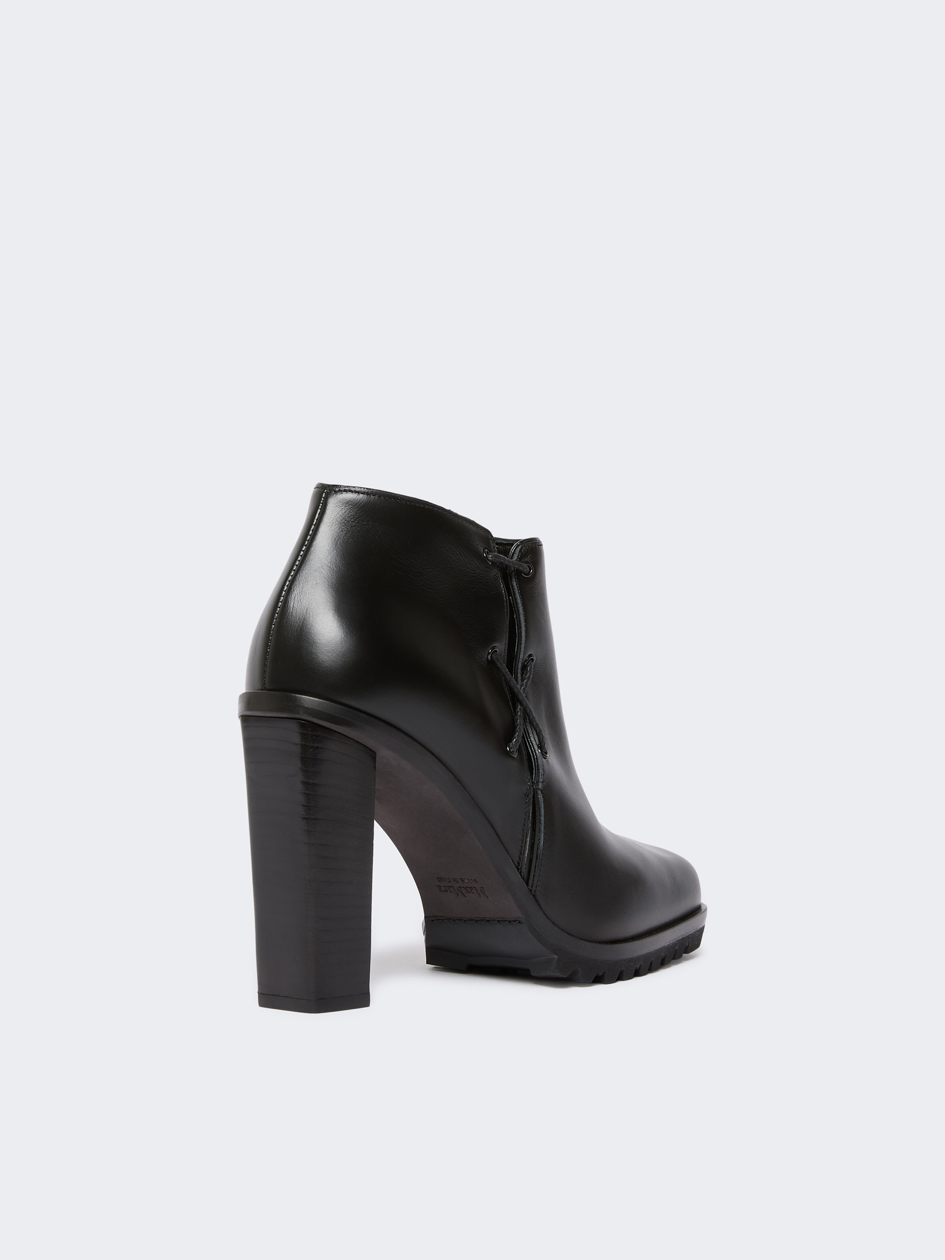 BRAIDY Smooth leather booties - 3
