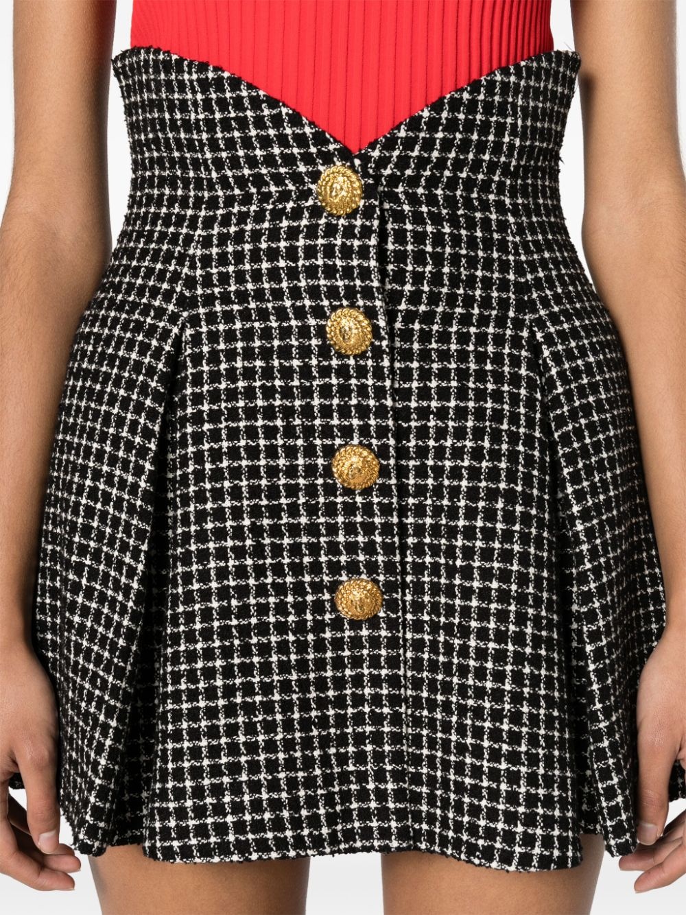 tweed tulip mini skirt - 5