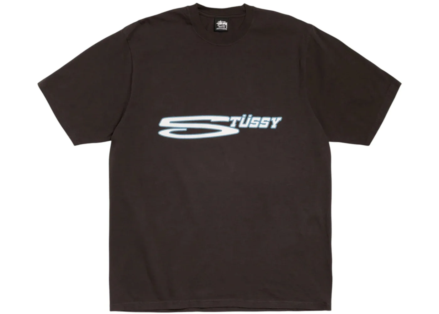 Stussy Stretch Pigment Dyed Tee Faded Black - 1
