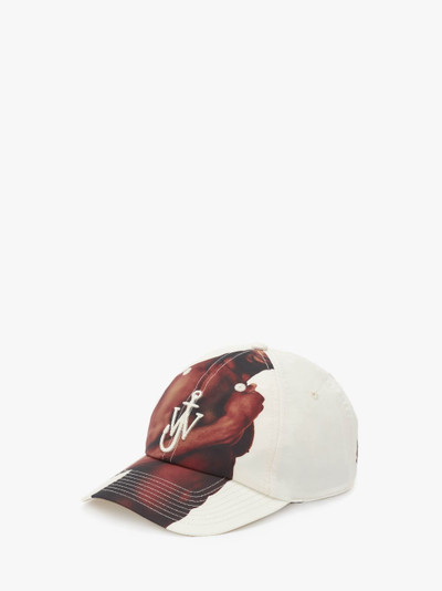 JW Anderson PRINTED BASEBALL CAP WITH ANCHOR LOGO outlook