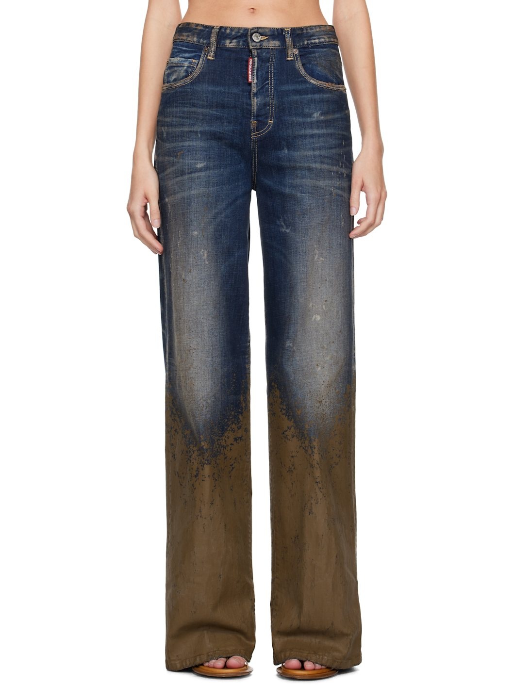 Blue & Brown Traveller Jeans - 1