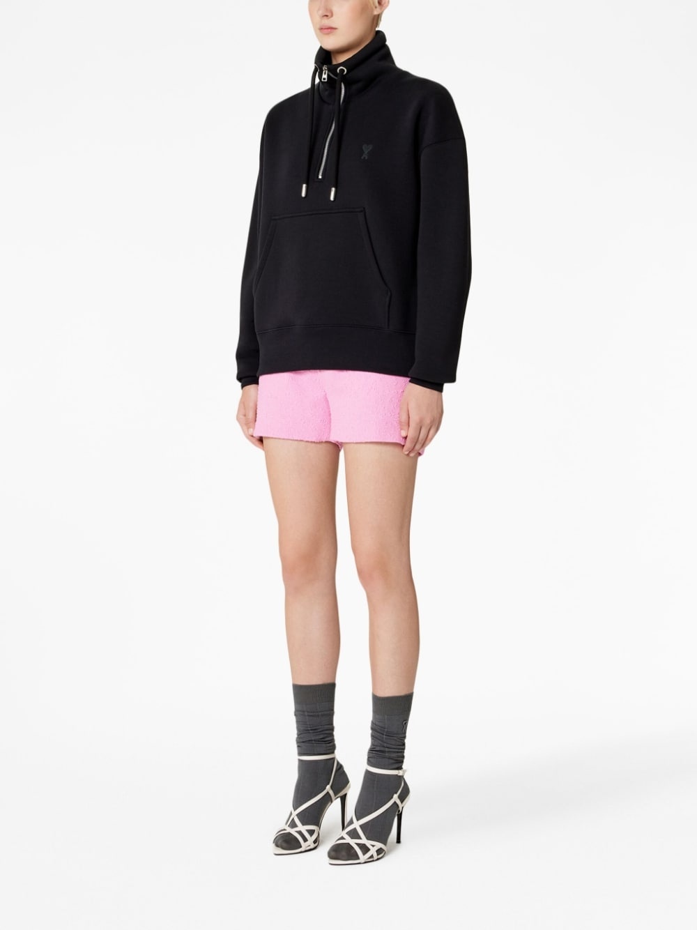 Ami de Coeur drawstring-neck sweatshirt - 3