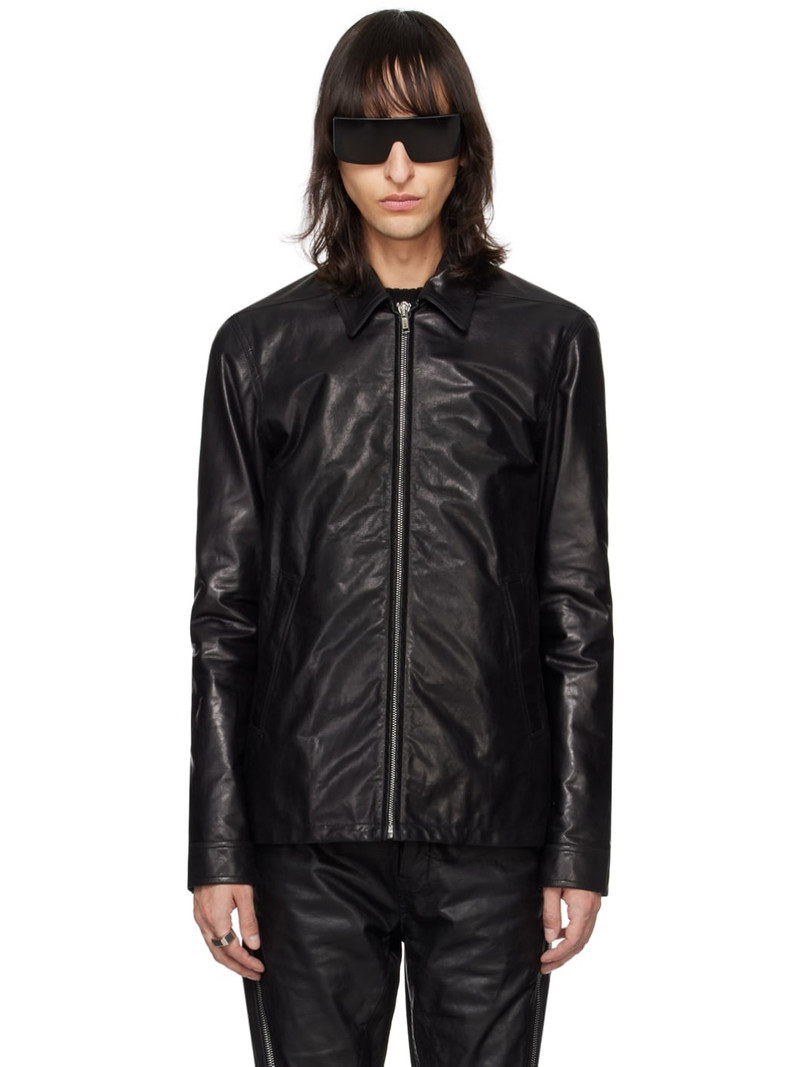 Black Brad Leather Jacket 1