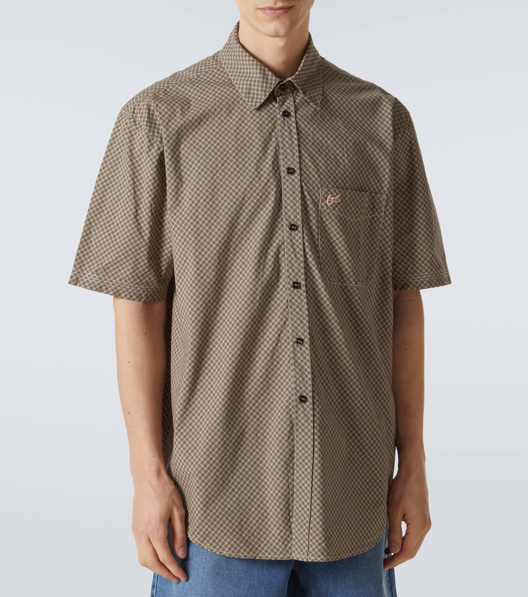 Checked cotton shirt - 3