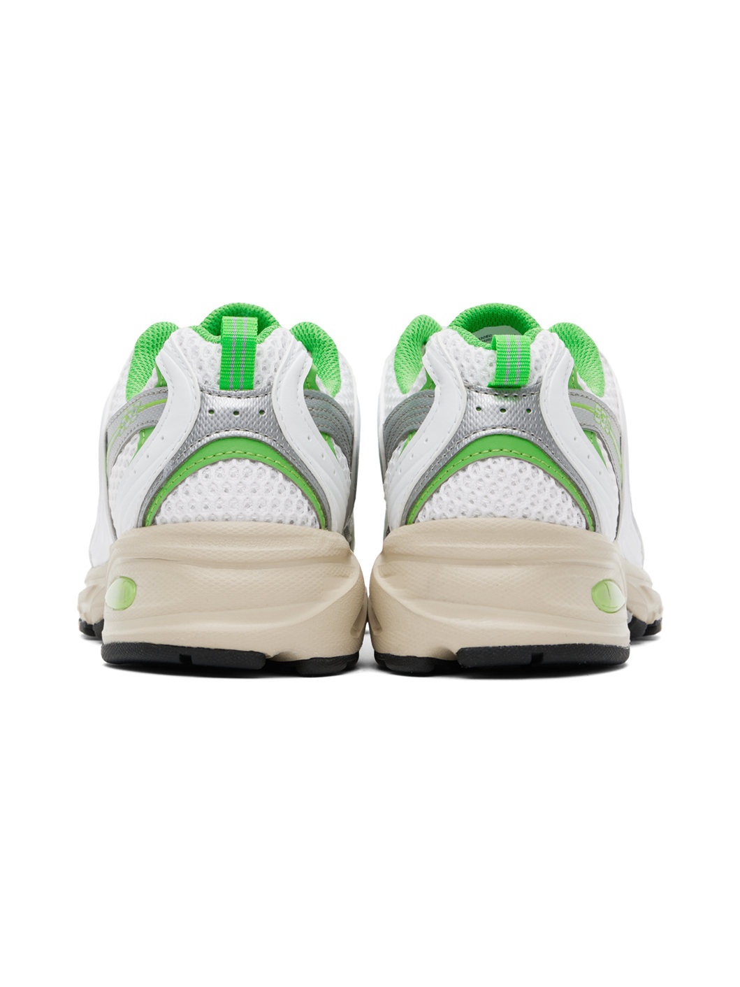 White & Green 530 Sneakers - 2