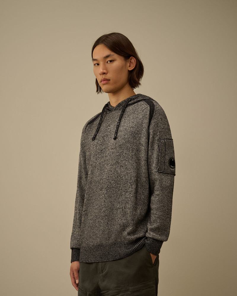 Fleece Knit Hooded Sweater 3