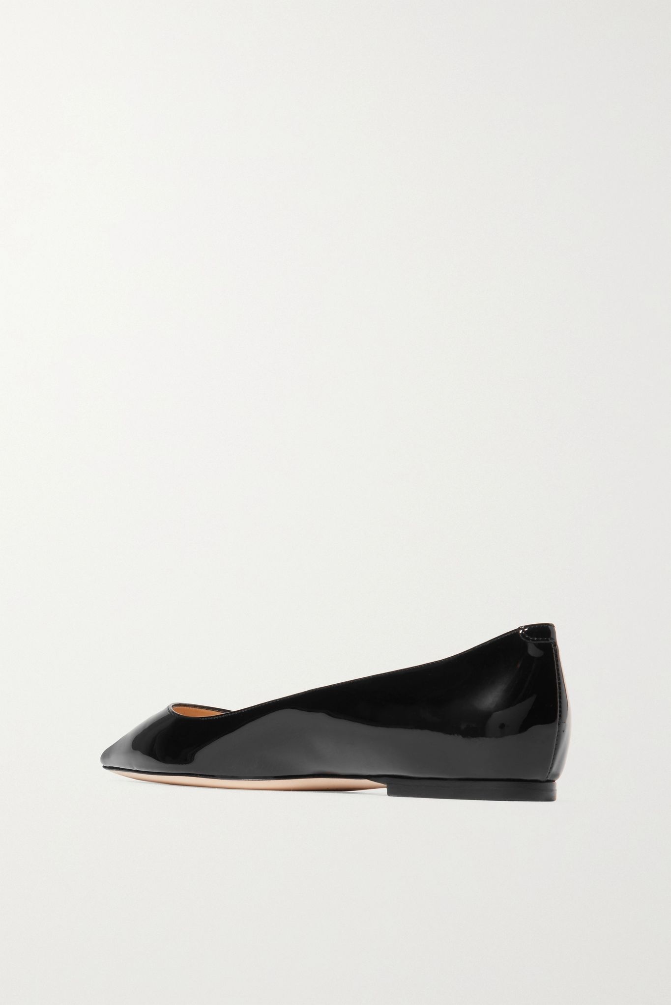 Love patent-leather point-toe flats - 4