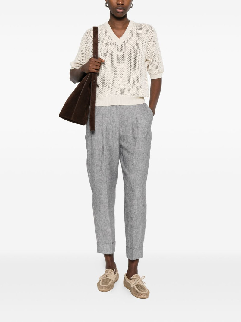 PESERICO pleated cuffed trousers outlook