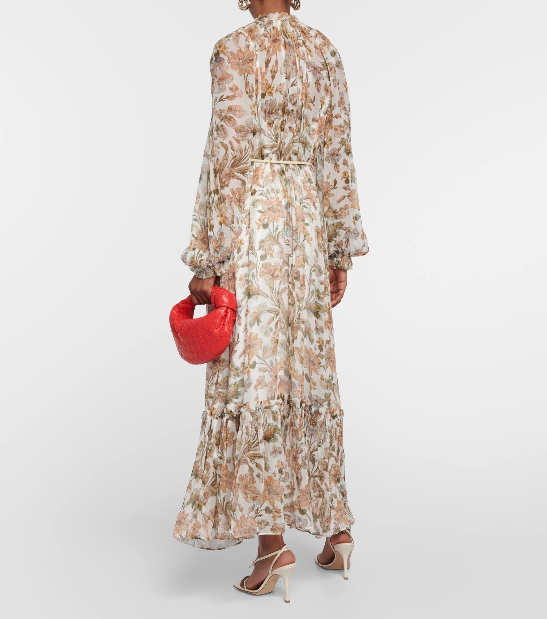 Floral crêpe georgette maxi dress - 3