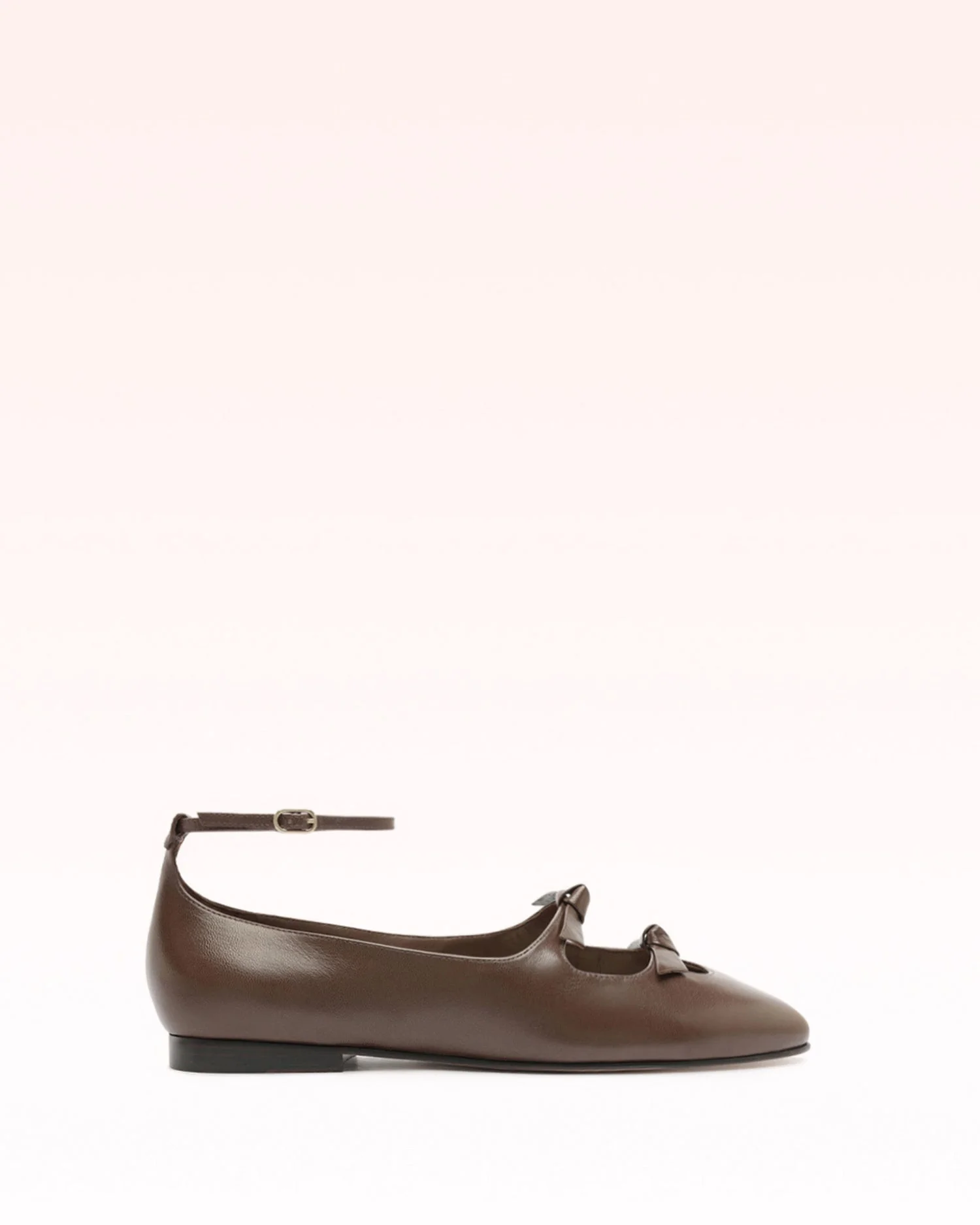 SLIM CLARITA PEEP BALLERINA BROWN - 1