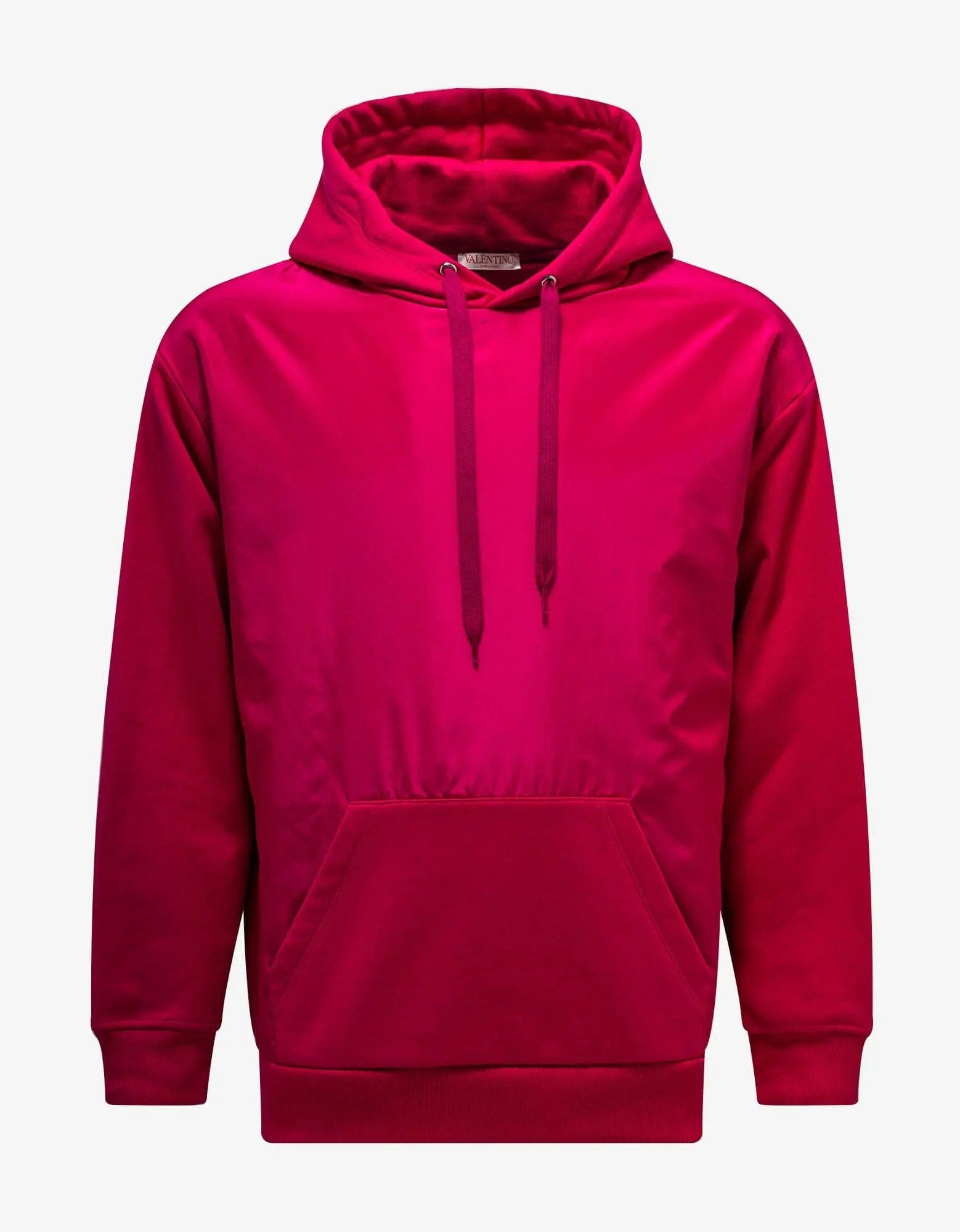 Valentino Pink Washed Taffeta Panel Hoodie - 1