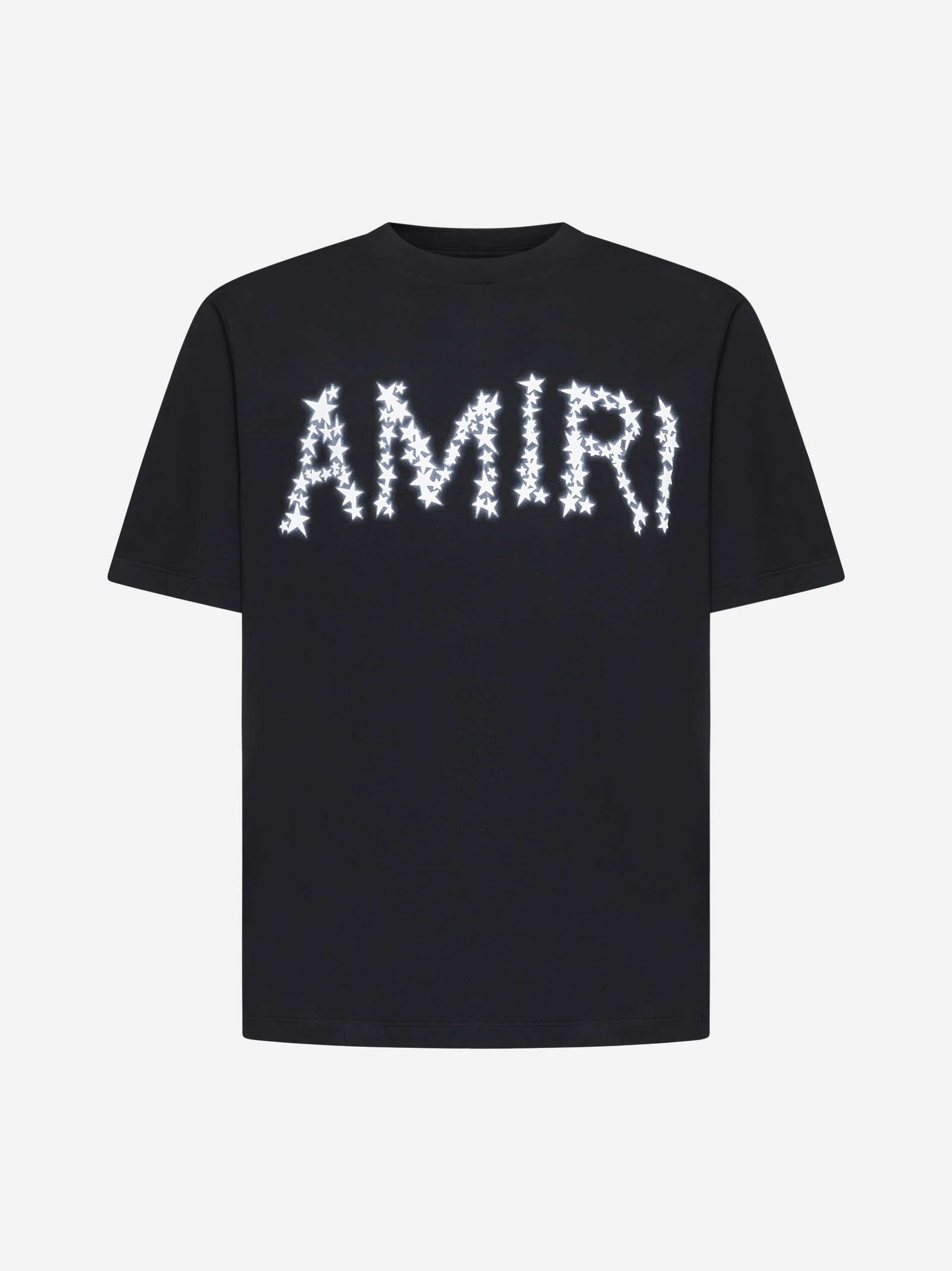 AMIRI Black AMIRI Stars Logo crewneck T-shirt