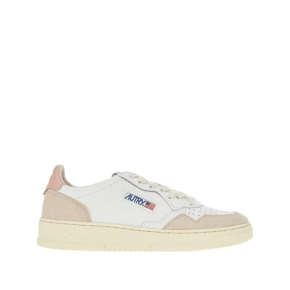 SUEDE AND LEATHER MEDALIST LOW SNEAKERS - 1