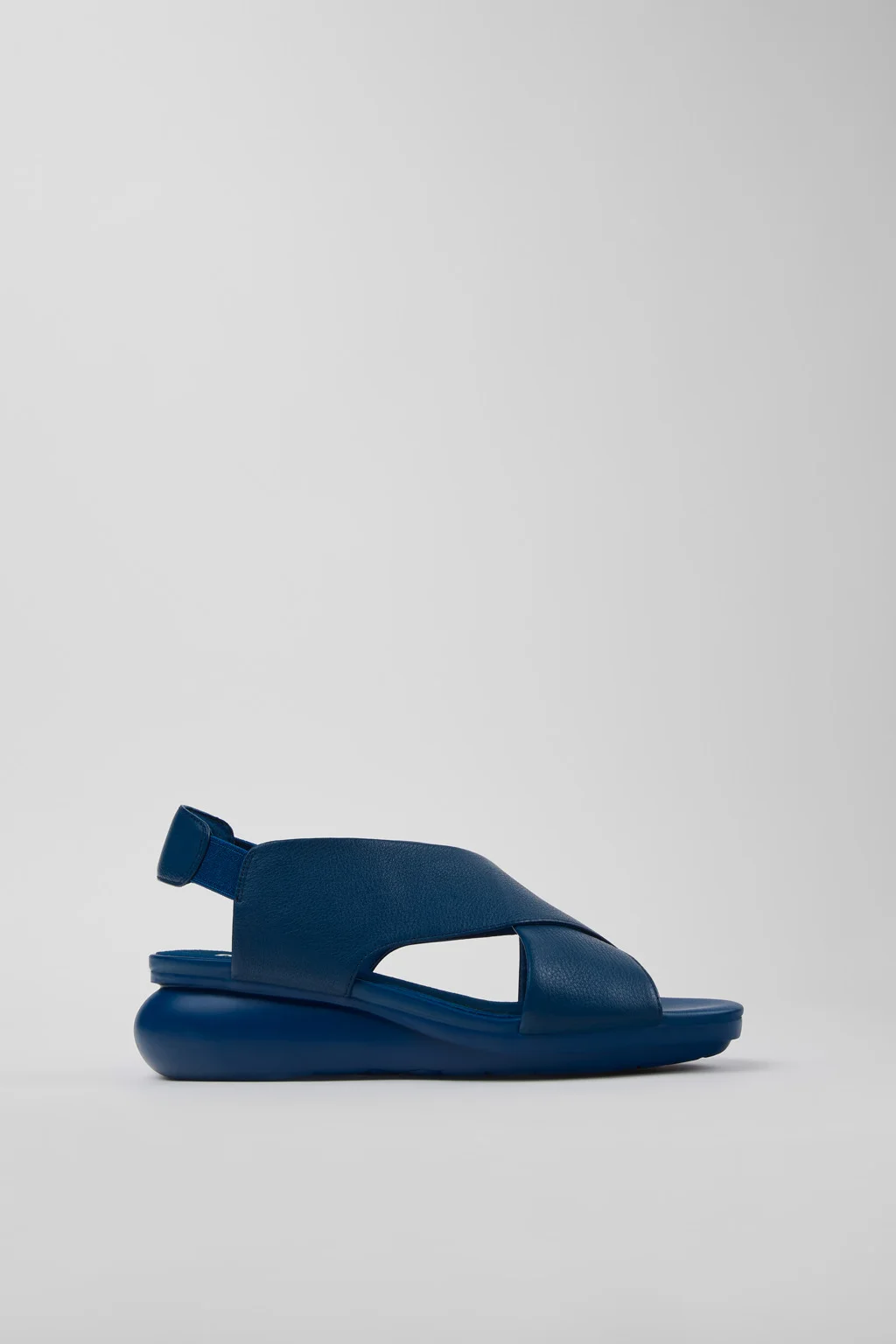 Balloon Blue Leather Sandals for Women. - 1