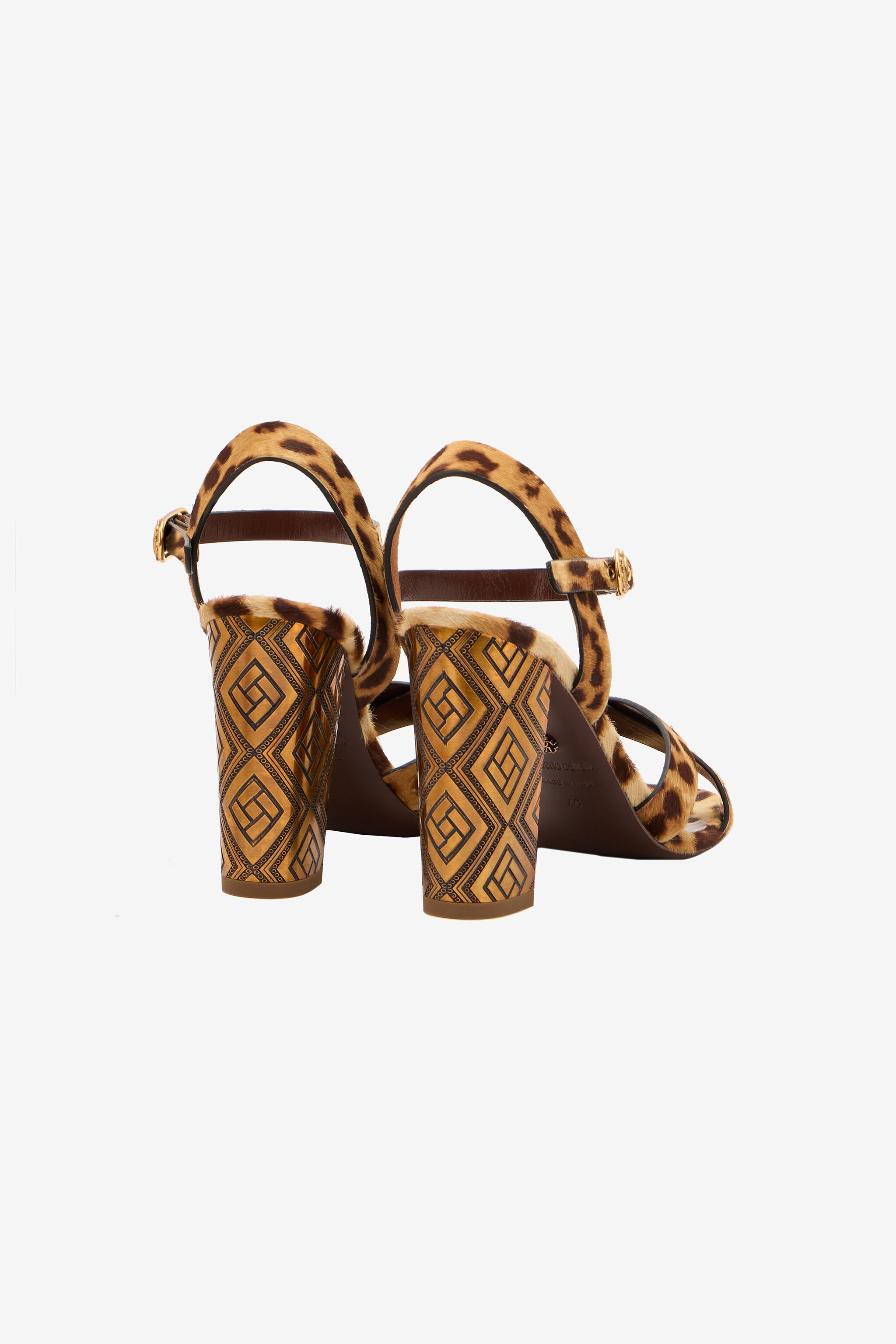 Hairy Cheetah Skin Sandals - 3