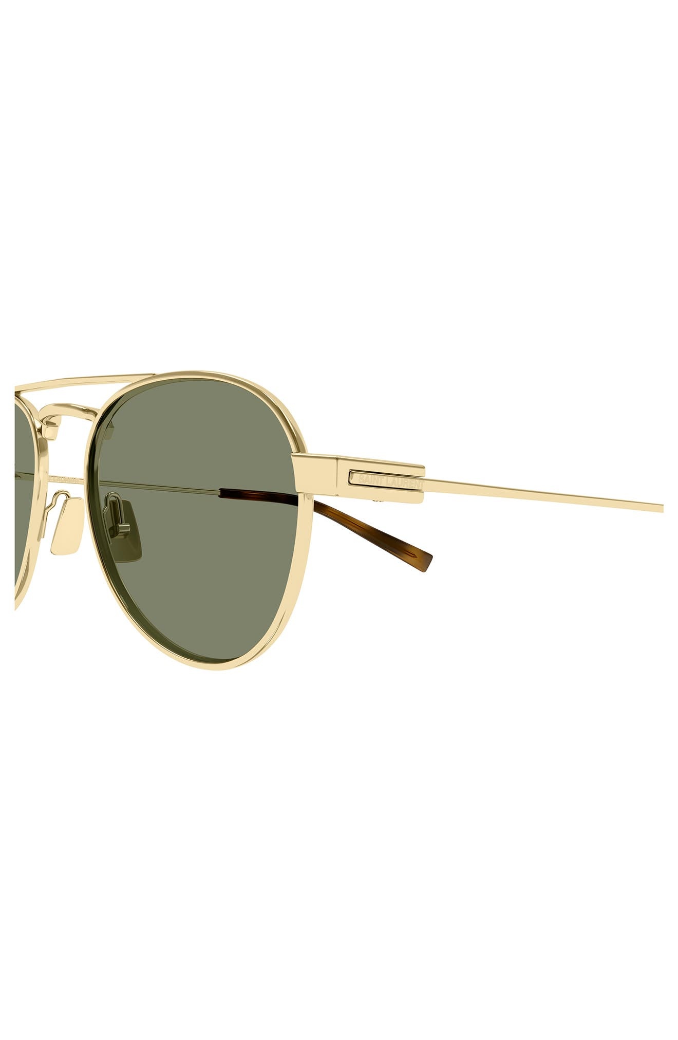 Saint Laurent 54mm Aviator Sunglasses in Gold at Nordstrom - 3