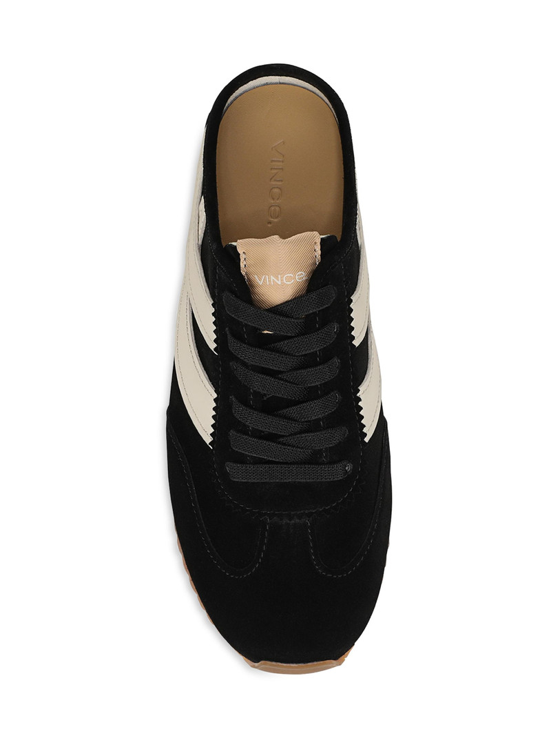 Women's Oasis Suede Mule Sneakers - Black 4