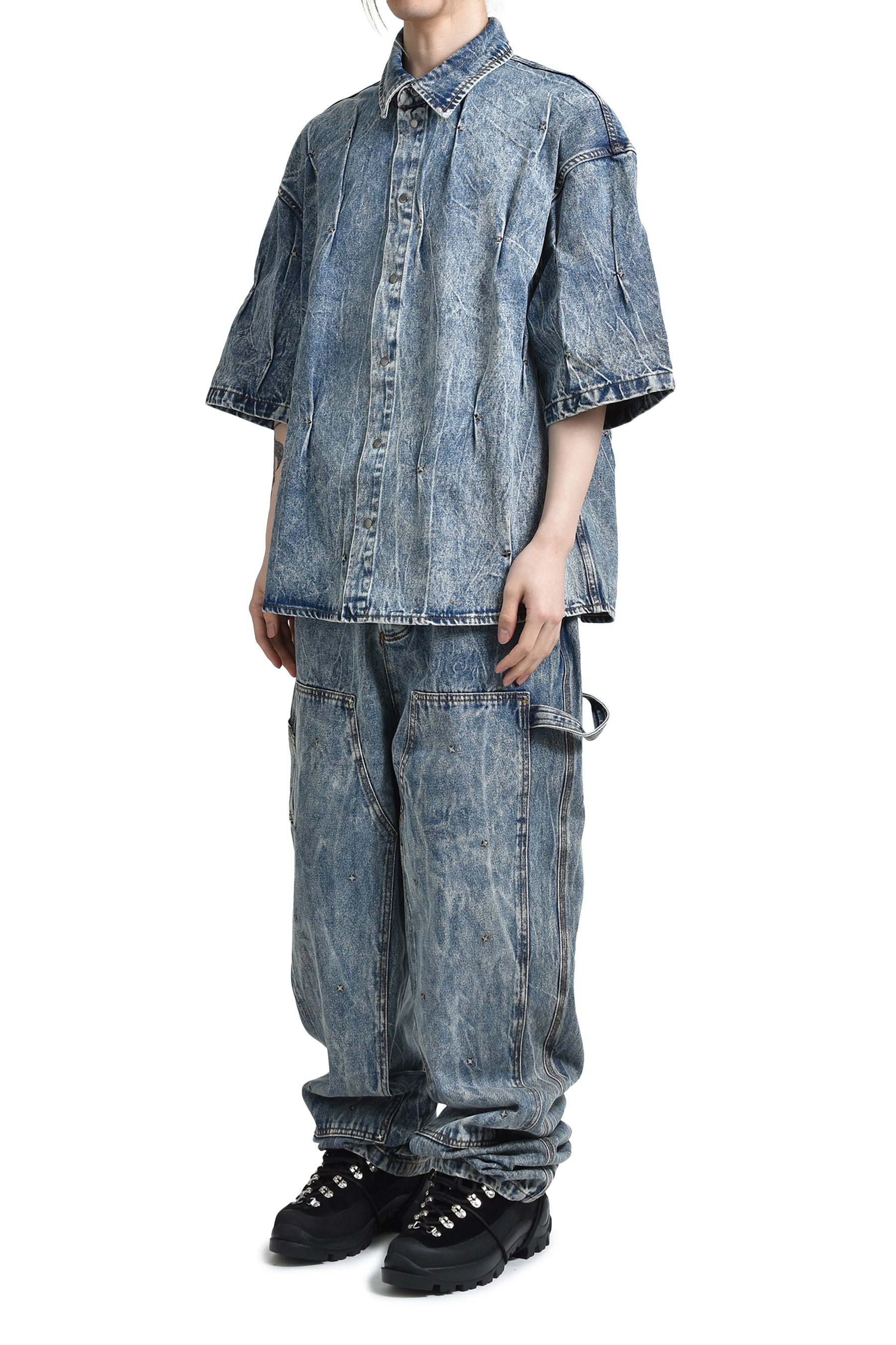 WORKWEAR MULTI RIVET DENIM / LT. BLU - 4