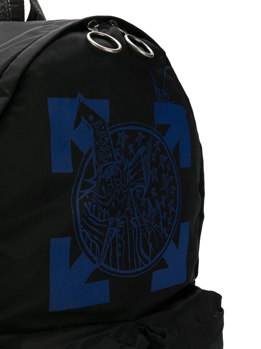 arrows logo printed backpack - 4