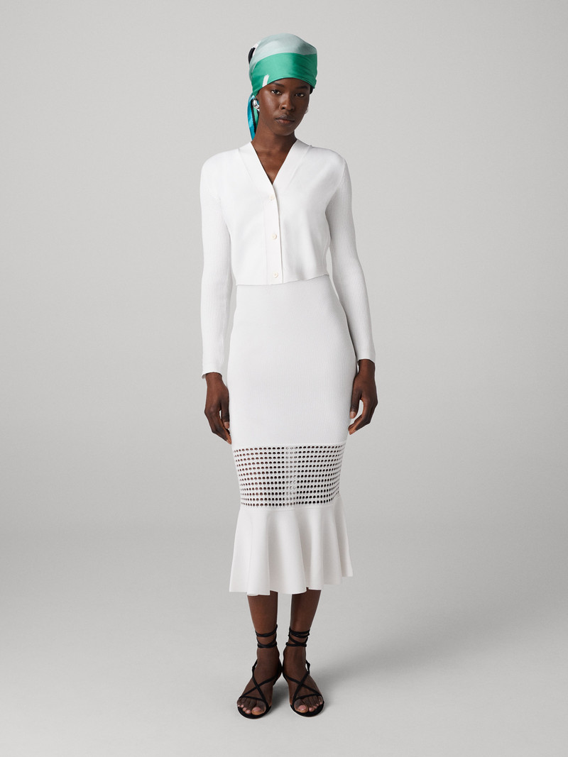 DIANE VON FURSTENBERG Georgia Eyelet Knit Skirt outlook