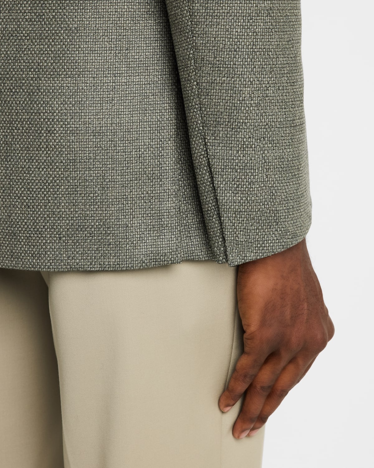 Men's Textured Wool-Cashmere Blazer - 8