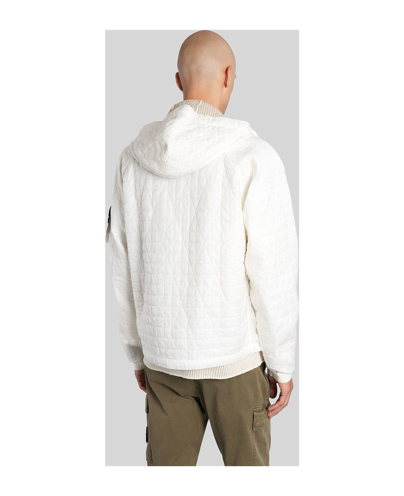 Casual Jacket In Beige Polyamide - 3