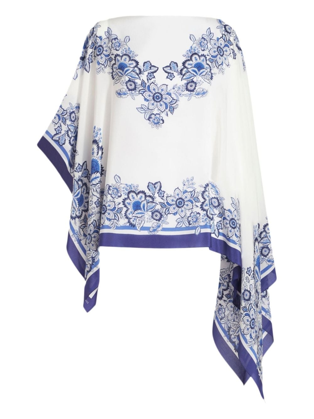 floral-print silk scarf - 6