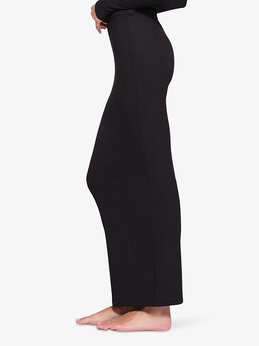 Soft Lounge elasticated-waist stretch-woven maxi skirt - 4