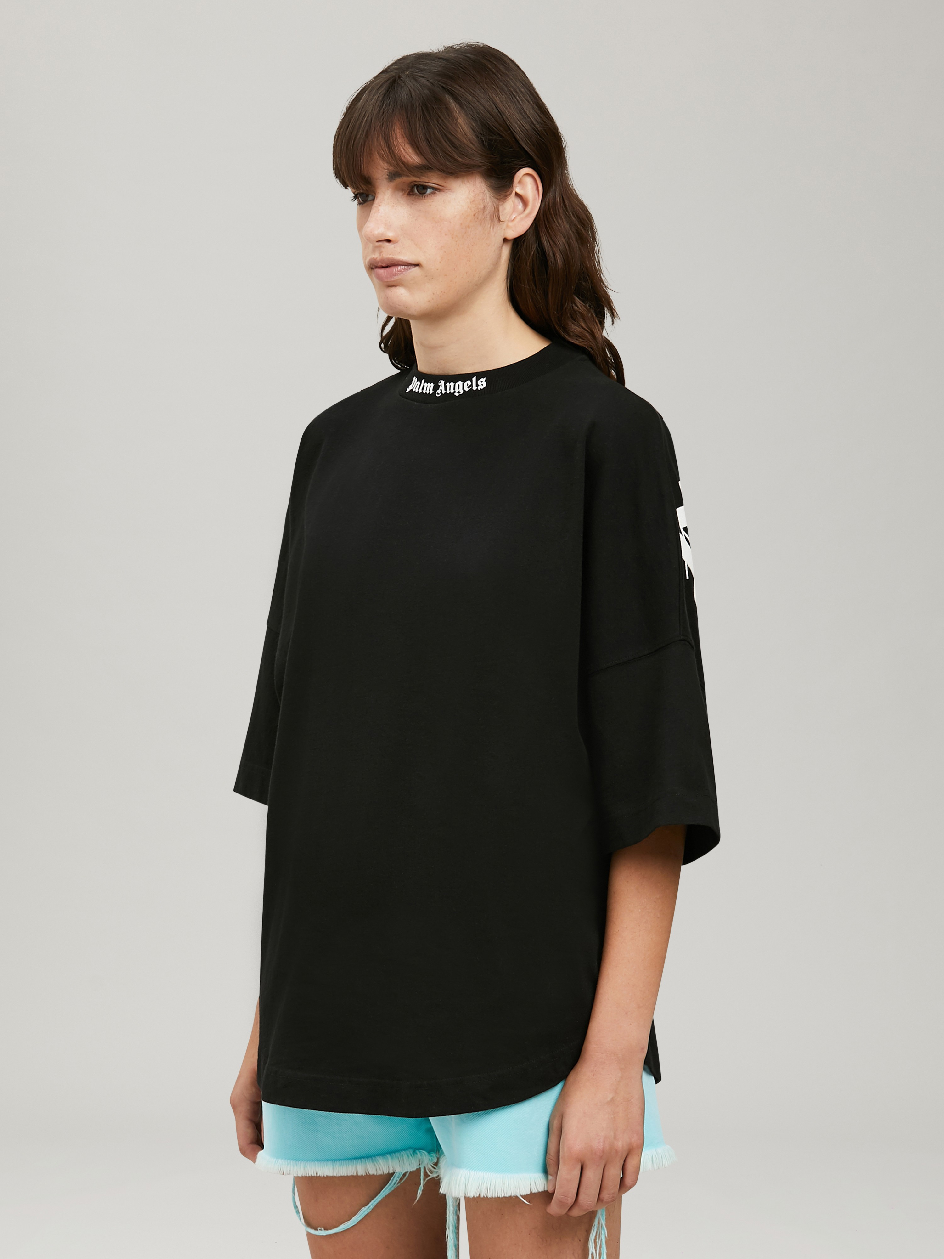 rear logo print T-shirt - 4